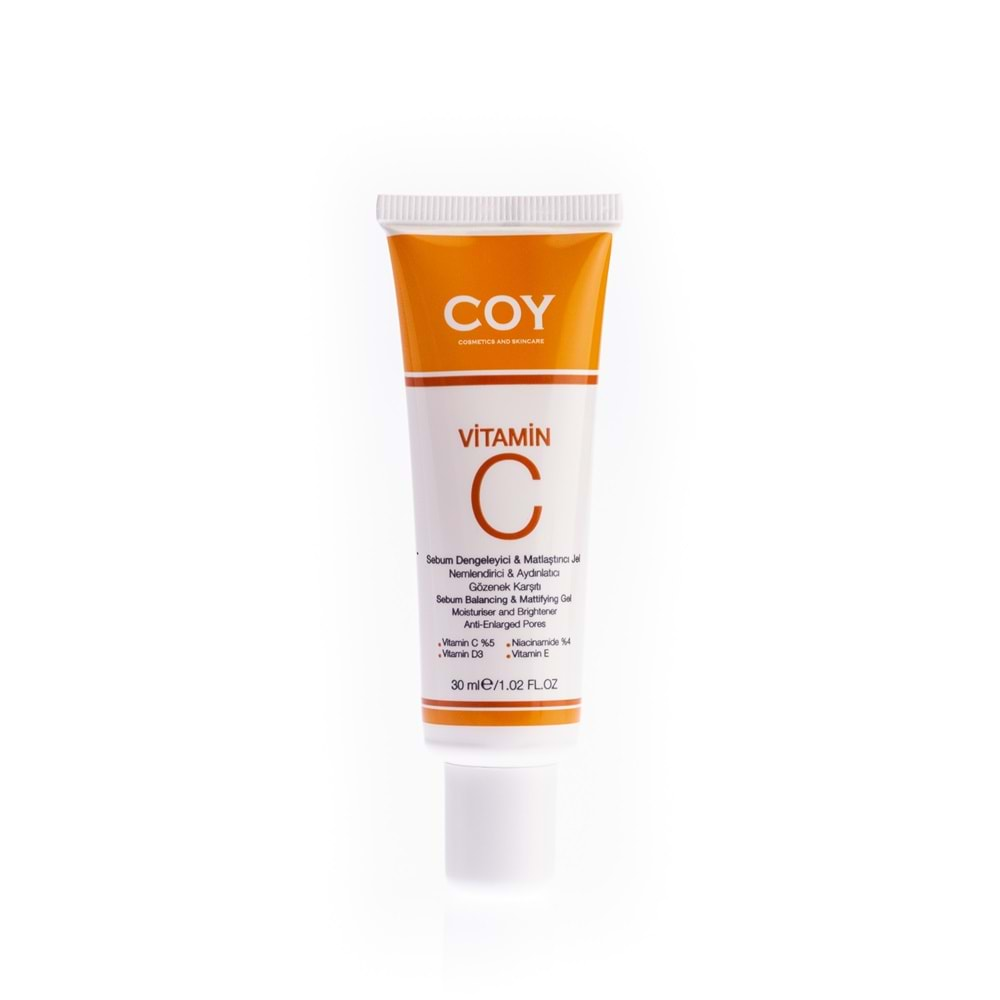 COY Sebum Dengeleyici Matlaştırıcı, Akne Karşıtı, Aydınlatıcı Jel 30 ml