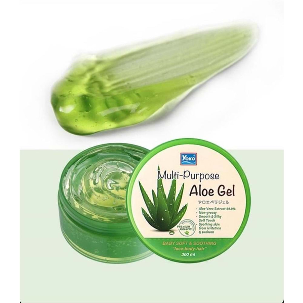 YOKO Aloe Vera Yüz,Vücut,Saç Jeli 300 ml